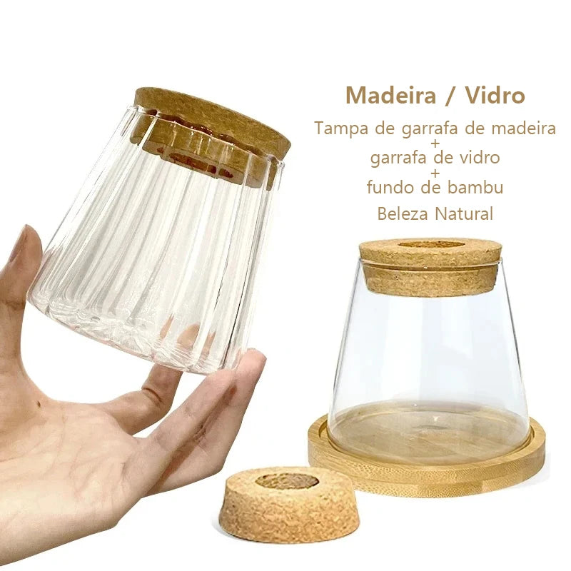 Vaso vidro nordico transparente